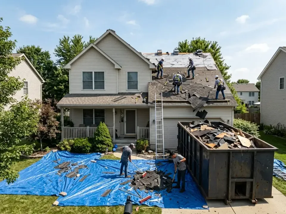 roof-replacement-debris-remova-004 — frequently asked questions, Cheapest Dumpster Rentals in Fox River Grove, IL
